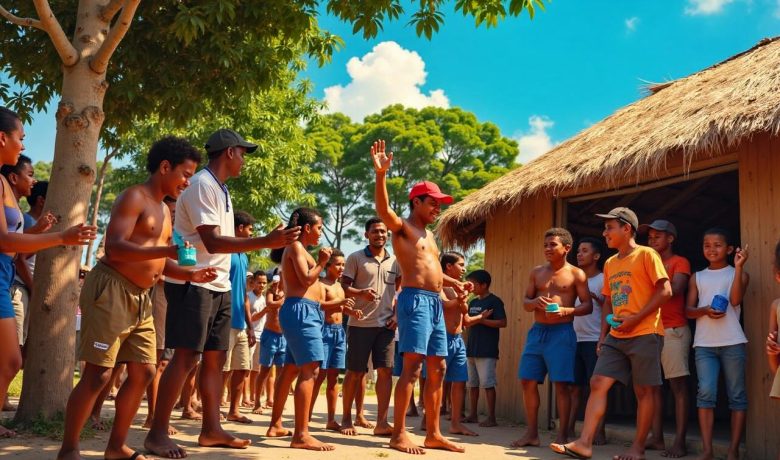 New Policy: Momen Gibran Rakabuming Hadiahi Sepeda dan Alat Musik untuk Anak Papua